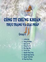 Công ty chứng khoán thực trạng và giải pháp
