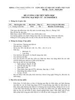 ĐỀ CƯƠNG CHI TIẾT MÔN HỌC THƯƠNG MẠI ĐIỆN TỬ - ECOMMERCE