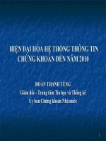 Hiện đại hóa hệ thông tin chứng khoán đến năm 2010