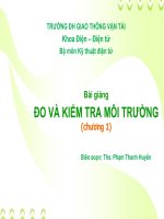 bài giảng đo và kiểm tra môi trường