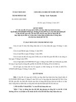 Quyết định về thu hồi đất, giao đất, cho thuê đất, chuyển mục đích sử dụng đất để