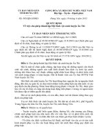 Quyết định Về việc cho phép thành lập Hội Sinh vật cảnh huyện Ân Thi