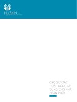 Quy tắc hoạt động áp dụng cho nhà phân phối việt nam Nuskin