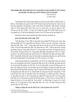 Kinh nghiệm điều chỉnh chính sách của Trung Quốc sau khi gia nhập Tổ chức Thương mại thế giới Ghi nhận qua chuyến đi khảo sát tại Trung Quốc