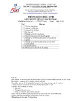 Chương trình tin học kế toán