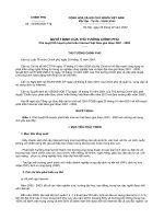 Quyết định của thủ tướng chính phủ Phê duyệt Kế hoạch phát triển Internet Việt Nam giai đoạn 2001 - 2005