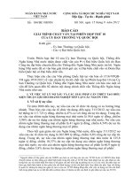 Báo cáo giải trình chất vấn tại phiên họp thứ 10 của ủy ban thường vụ quốc hội