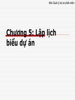 bài giảng lập lịch biểu dự án