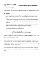 Hướng dẫn sử dụng sản phẩm web