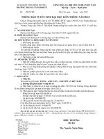 Thông báo tuyển sinh học liên thông năm 2013