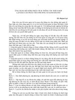 Ứng dụng mô hình phân tích thông tin thích hợp lập báo cáo phân tích phương án kinh doanh