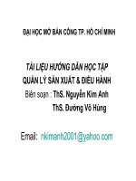 Tài liệu quản lý sản xuất và điều hành