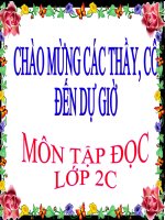 Giáo án môn tập đọc lớp 2