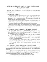 KẾ HOẠCH CÔNG TÁC Y TẾ - AN TOÀN TRƯỜNG HỌC