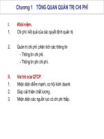 Quản trị chi phí