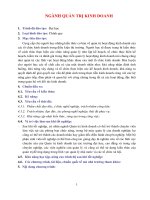 Ngành quản trị kinh doanh