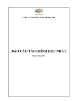 Báo cáo tài chính hợp nhất công ty cổ phần viễn thông FPT quý 2 năm 2011