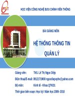 Hệ thống thông tin quản lý - Chương 5