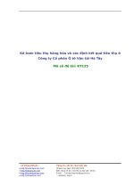 Kế toán hàng hóa và xác định kết quả tiêu thụ ở Công ty cổ phần ô tô vận tải hà tây