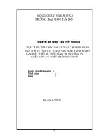 Công tác kế toán chi phí sản xuất và tính giá thành sản phẩm tại Công ty Chiếu sáng và thiết bị đô thị Hà Nội