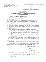 Thông báo biên soạn giáo trình 2012