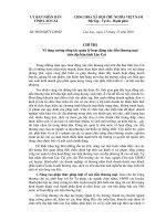 Tăng cười công tác quản lý hoạt động xúc tiến thương mại trên địa bàn tỉnh lào cai