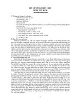 Đề cương môn sinh tin học