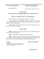 ban hành sổ tay hướng dẫn tính toán chỉ số chất lượng nước