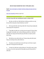 Kế hoạch marketing trực tuyến