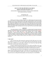 Quản lý rủi ro hối đoái giao dịch trong kinh doanh quốc tế 