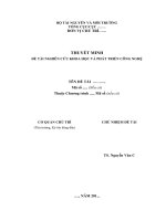 Đề tài nghiên cứu khoa học và phát triển công nghệ