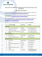 Danh sách các website tích hợp thanh toán trực tuyến qua tài khoản tại oceanbank