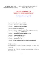 Chương trình ôn tập thi tuyển sinh cao học luật