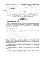 Quy chế Bảo đảm an toàn, an ninh thông tin trong lĩnh vực ứng dụng công nghệ thông tin của Sở Văn hóa, Thể thao và Du lịch Thanh Hóa