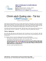 Chính sách quảng cáo tài trợ crmvietnam.com
