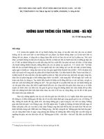 Không gian thiêng của thăng long- hà nội