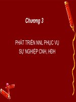 Phát triển NNL phục vụ sử nghiệp công nghiệp hóa, hiện đại hóa