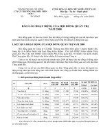 Báo cáo hội đồng quản trị 2008 công ty cổ phần thương mại hóc môn