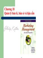 Quản lý bán lẻ, bán sỉ và hậu cần