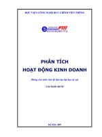 Phân tích hoạt động kinh doanh
