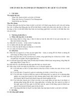 Chuẩn đầu ra ngành quản trị dịch vụ du lịch và lữ hành