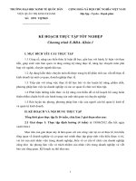 Kế hoạch thực tập tốt nghiệp chương trình E-BBA