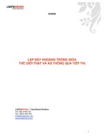 Lấp đầy khoảng trống giữa thế giới thật và ảo thông qua tiếp thị