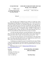 Thông báo về việc tham gia góp ý cho dự thảo tờ trình, quyết định của thủ tướng chính phủ