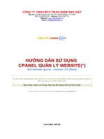 Hướng dẫn sử dụng Cpanel quản lý website