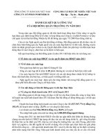 Đánh giá kết quả công tác của hội đồng quản trị công ty năm 2011 tại công ty cổ phần Portserco