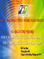 Hiện đại hóa công nghệ ngân hàng và quản trị nội bộ