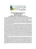 Đôi Điều Về Việc Xây Dựng Hệ Thống Tiêu Đề Đề Mục Việt Ngữ