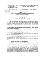 Tổng kết hoạt động thông tin và truyền thông năm 2010