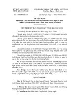 2104/QĐ-UBND: QUYẾT ĐỊNH Phê duyệt Quy hoạch phát triển ngành Phát thanh Truyền hình Quảng Ngãi giai đoạn 2006 – 2010, định hướng đến 2015